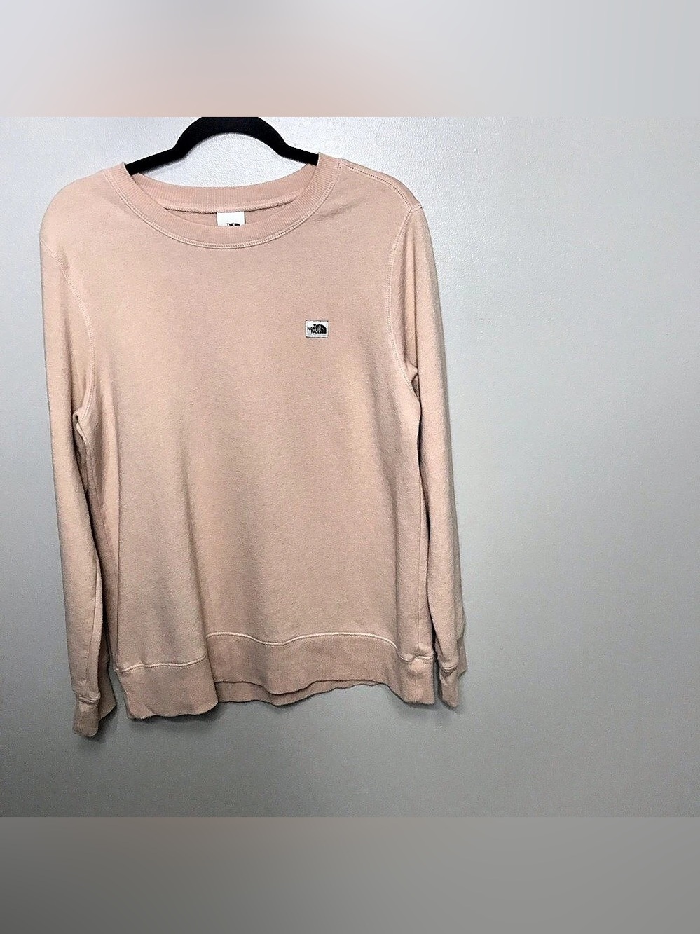 The North Face Heritage Patch Crew Sweatshirt Pink Sz Large